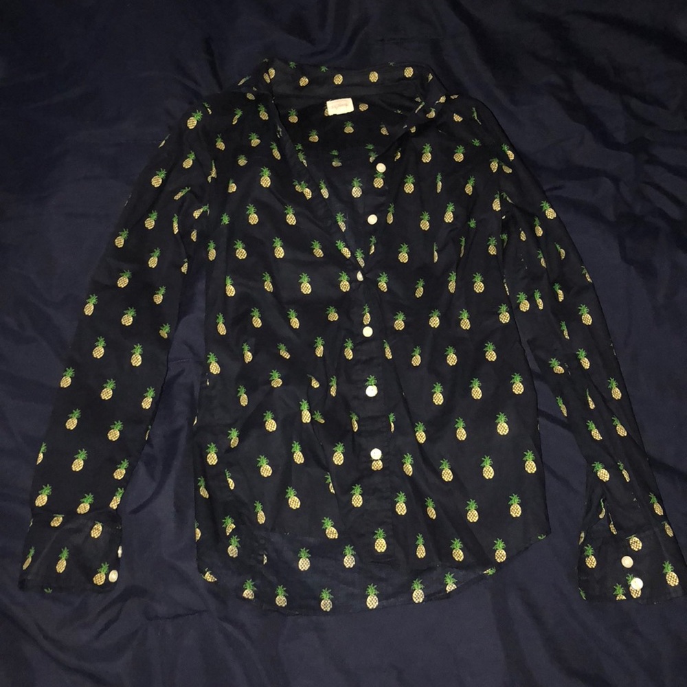 J Crew Pineapple Button Down